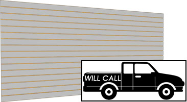 Slatwall Panels For Will Call Pick Up