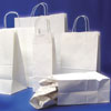 White Kraft Shopping Bags