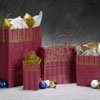 Classic Swirls & Stripes Gift Bags - Burgundy