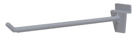 8" Nylon Slatwall Hook White