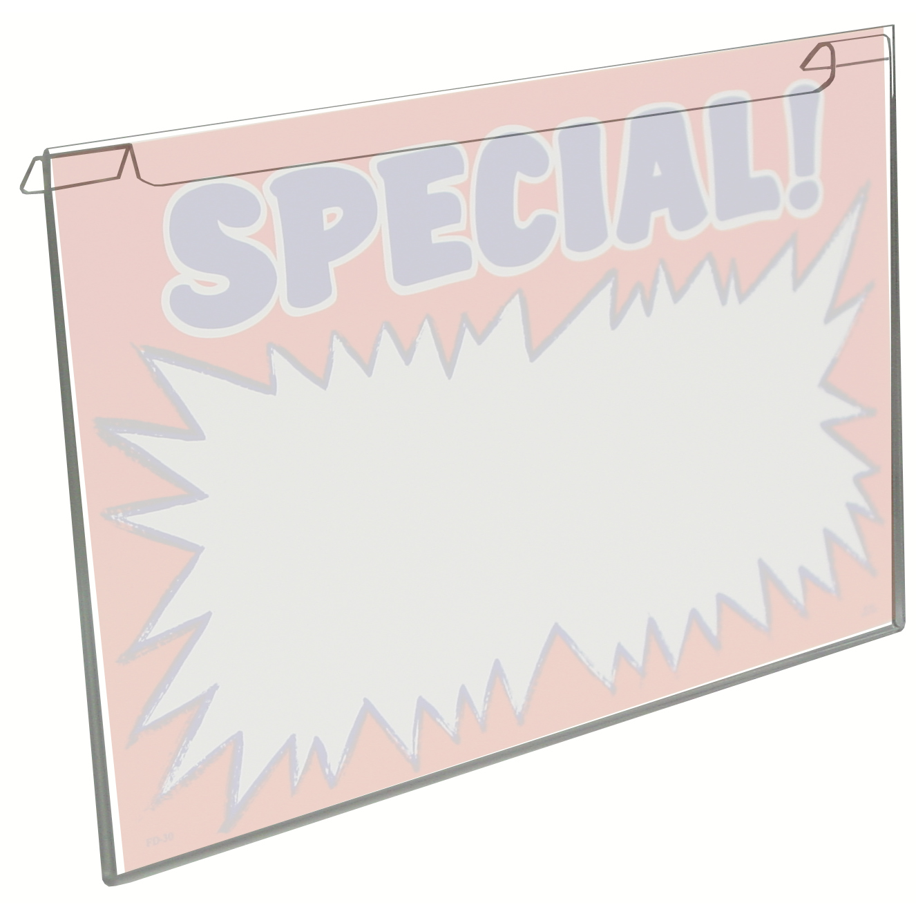 Slatwall Cardholder 3.5H x 5.5"W