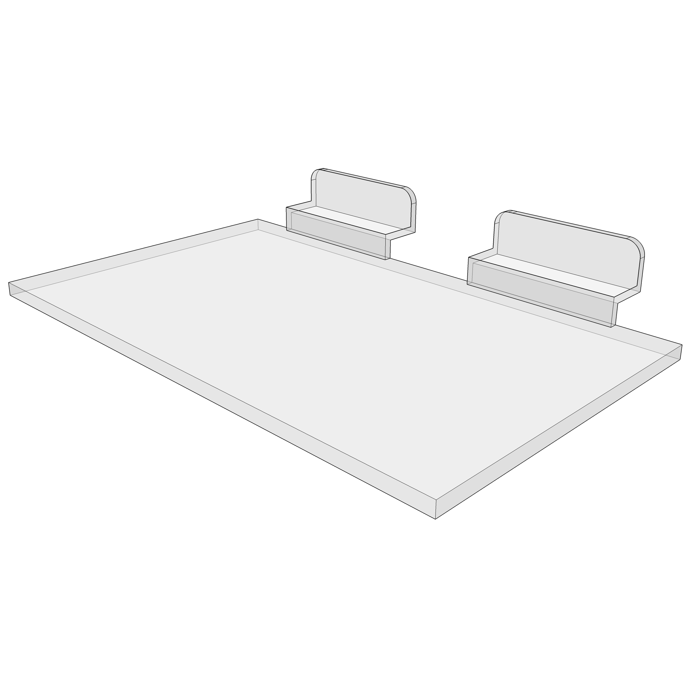 Sturdy Display Slatwall Shelf