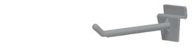 4" Nylon Slatwall Hook White