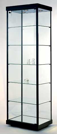 Gamma Rectangular Display Case with Laminate Top