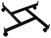 Grid Four Way Base with Casters White