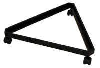 3 Sided Grid Base/Topper with Casters Black