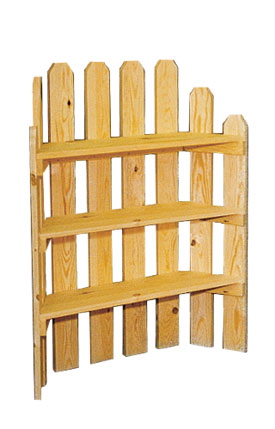 Short Three Shelf Picket - Natural