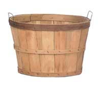 Natural Wood Basket, 1 Bushel