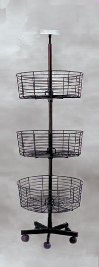 Revolving Rack - 3 Tier Bin Spinner Rack