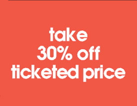 Sale Card 30% Off 11"W x 7"H