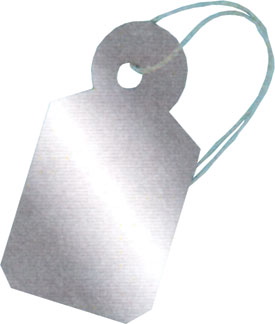 Large Jewelry Tags Silver