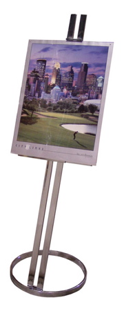 Round Base Easel 1" Square Tube