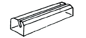 Ticket Holder 5" x 1 3/8" x 1"