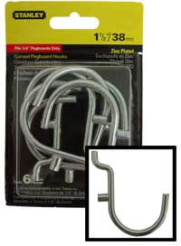 Super Duty J Pegboard Hooks - 1 1/2"