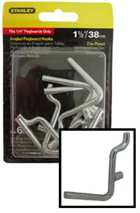 Super Duty L Shaped Pegboard Hooks - 1 1/2"