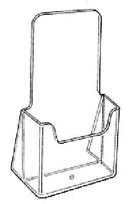 Brochure Hold Countertop 4" x 9"