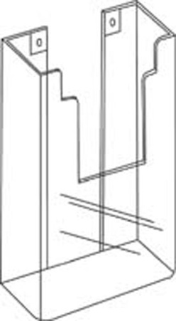 Wall Mount Brochure Holder 4" x 9"