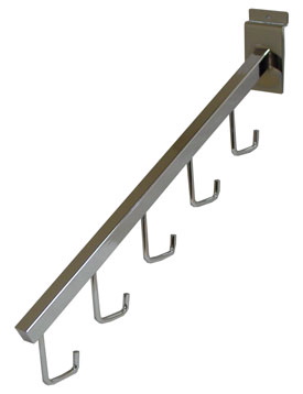 5 J hook Square Slatwall Waterfall