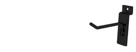 Slatwall Hook - 4" Black