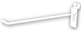 Slatwall Hook - 12" White