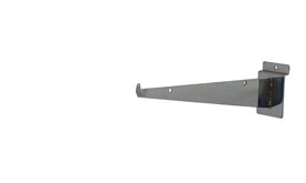 Slatwall Shelf Bracket 10" Chrome