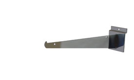Slatwall Shelf Bracket 12" Chrome