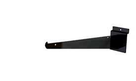 Slatwall Shelf Bracket 12" Black