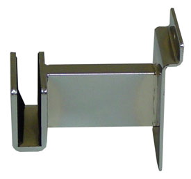 3" Rectangular Tube Slatwall Hangrail Bracket