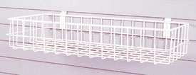 Heavy Duty Basket For Slatwall White