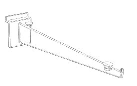 Lexan Slatwall Shelf Bracket 8"