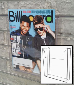 Slatwall Brochure Holder 8.5" x 11"