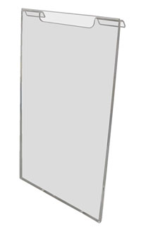 Plexi Signholder Slatwall 7" x 11" Vertical