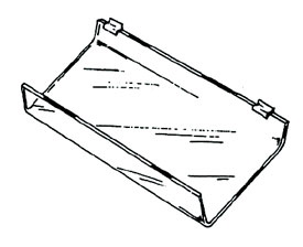 Slatwall Slant Shelf 45 Degree 12" x 16"