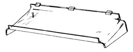 Braced Slatwall Shelf 10" x 24"