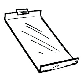 Sloped Feature Slatwall Shelf with Lip