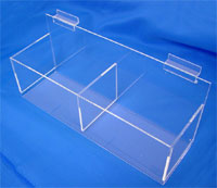 Slatwall Double Hosiery Bin