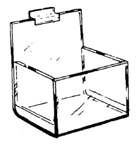 Slatwall Single Hosiery Bin