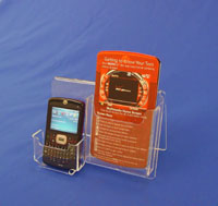 Cell Phone Easel with Literature Pocket