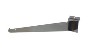 Slatwall Shelf Bracket 16" Chrome