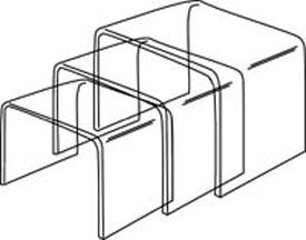 Small Plexi Risers 1/8" Thick