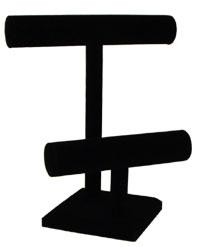Necklace Jewelry Display T-Bars &amp; Bracelet T-Bars Black