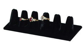 Ring Finger Jewelry Display Black