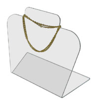 Low Round Top Jewelry Display