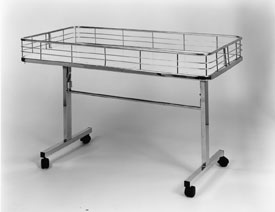 Folding Dump Table Chrome