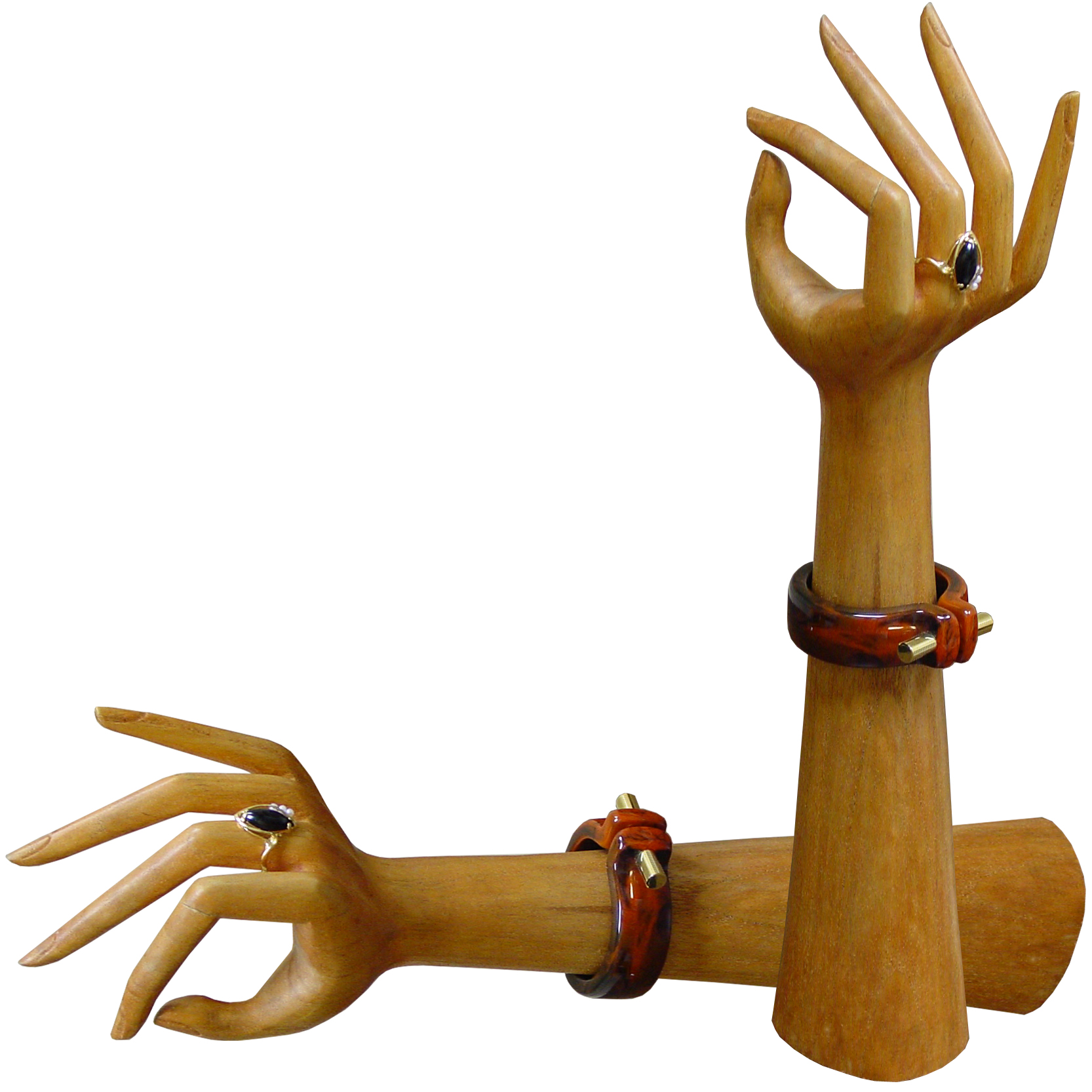 Wood Jewelry Display Hand - Natural