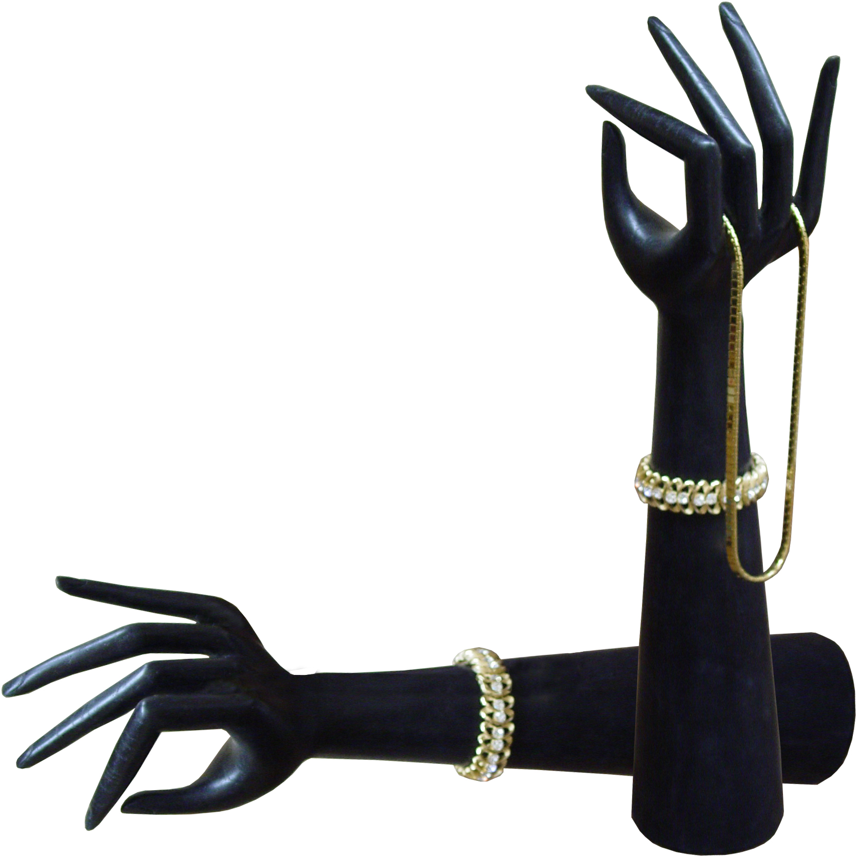 Wood Jewelry Display Hand - Black