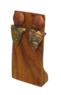 Large Earring Wood Jewelry Display