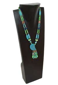 Extra Large Wood Jewelry Display Bust - Black