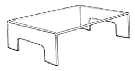 Pedestal Riser 18" x 12" x 4"