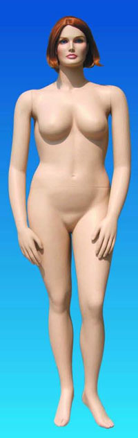 Plus Size Mannequin with Wig